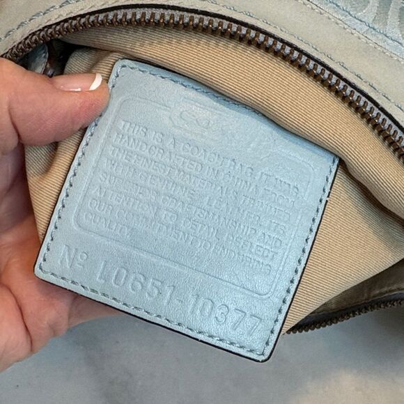 Coach Bag Purse Handbag Crossbody Y2K Optic Signature Canvas / Leather Duffel - Picture 13 of 16